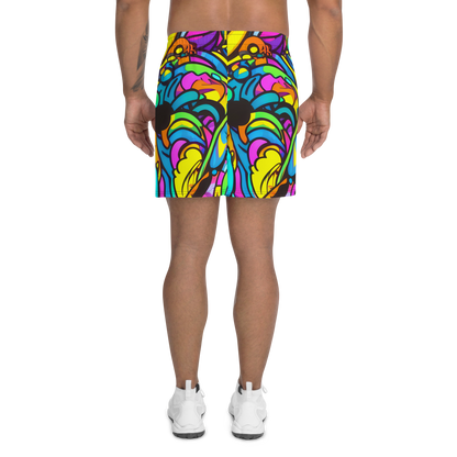Men's Athletic Shorts - Kaleidoscopic Flow