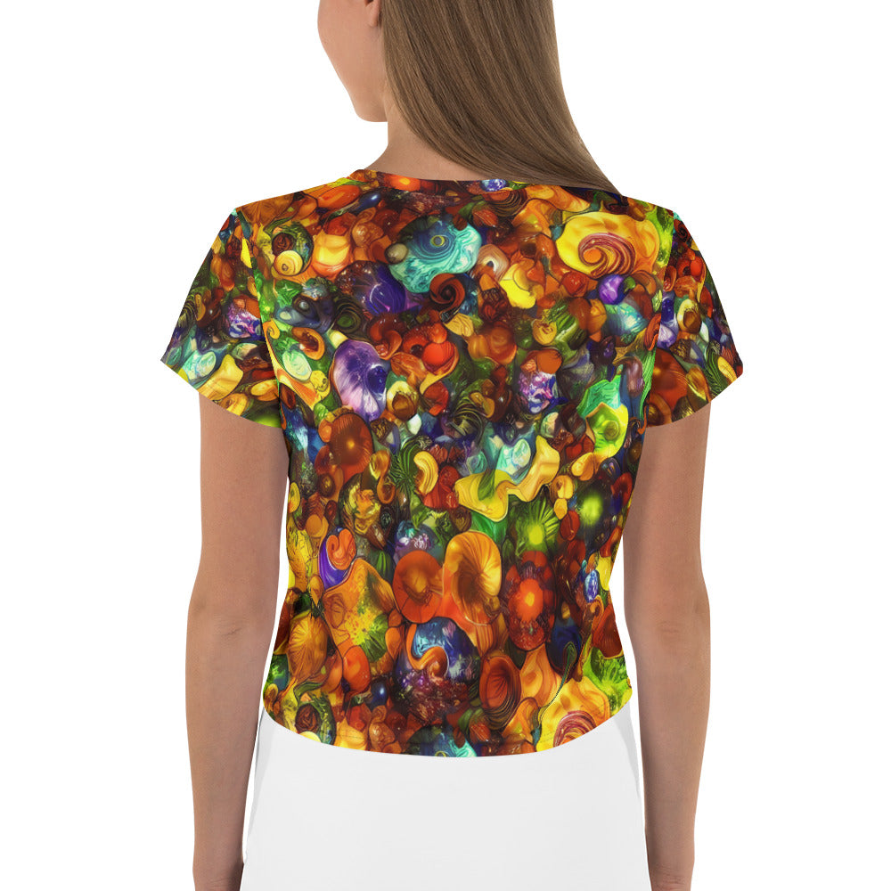 Women's Crop Tee - Spirals of Splendor