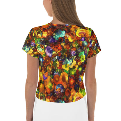 Women's Crop Tee - Spirals of Splendor