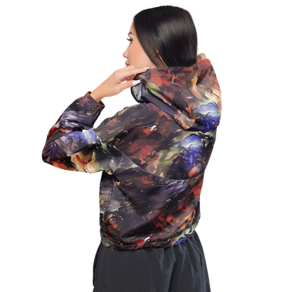 Women's Cropped Windbreaker - Twisted Terra