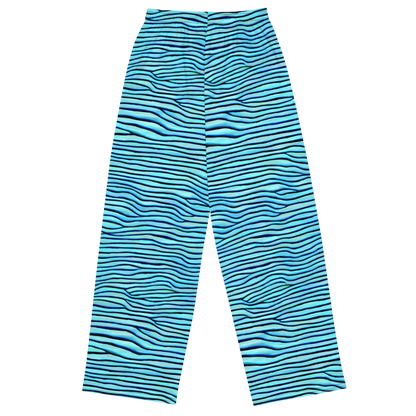 Wide-Leg Pants - Aqua Drift