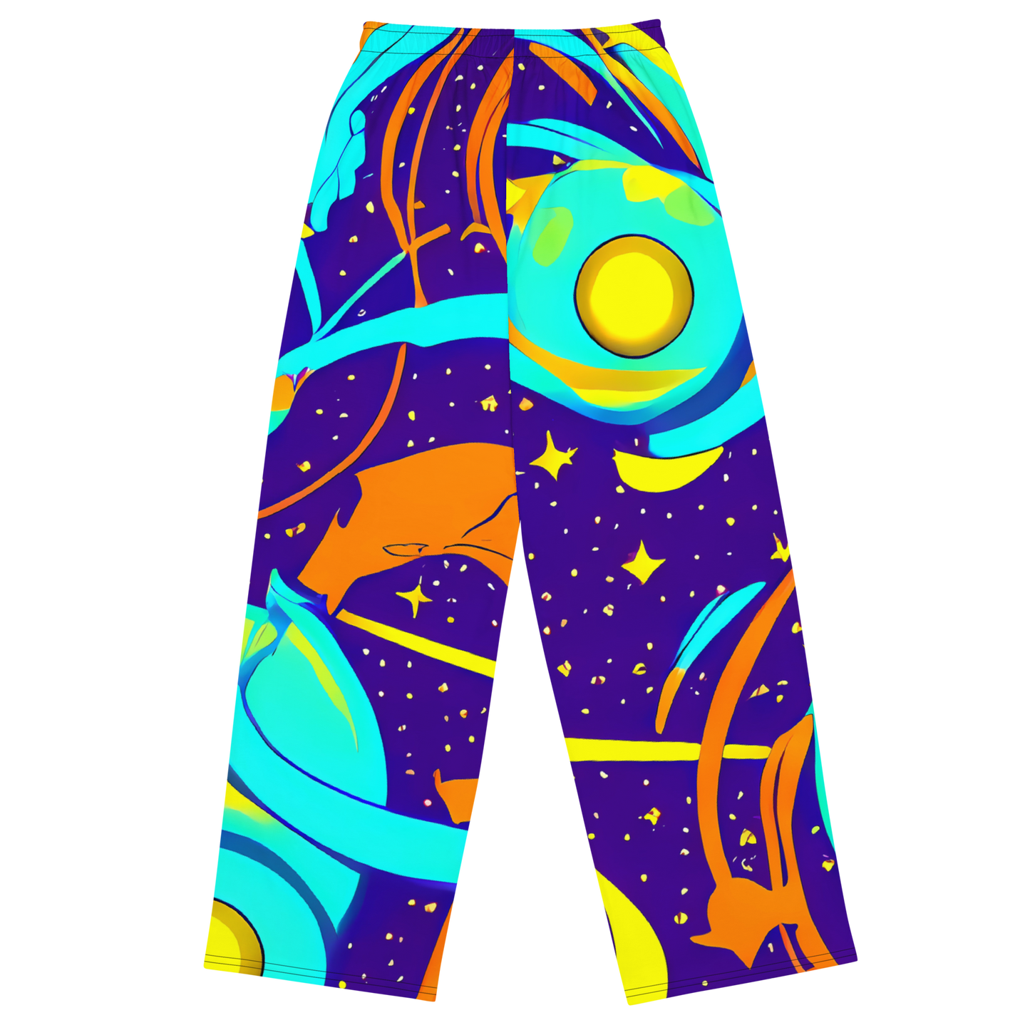 Wide-Leg Pants - Stellar Swirl