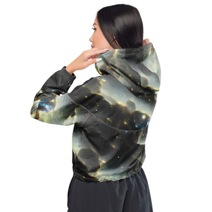 Women's Cropped Windbreaker - Rutkowski Nebula