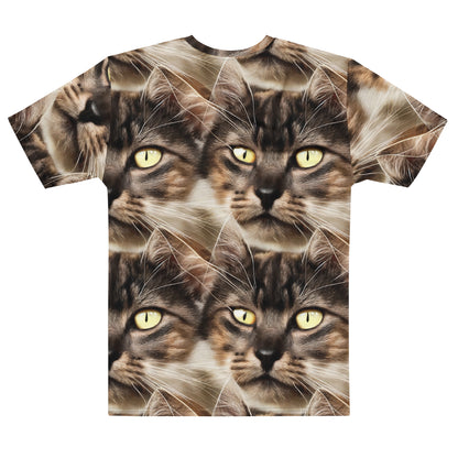 Men's Crew Neck T-Shirt - Feline Reverie