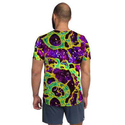 Men's Athletic T-Shirt - Galactic Web