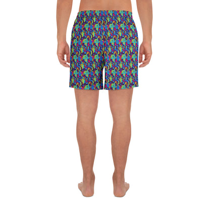 Athletic Long Shorts - Psychedelic Harmony