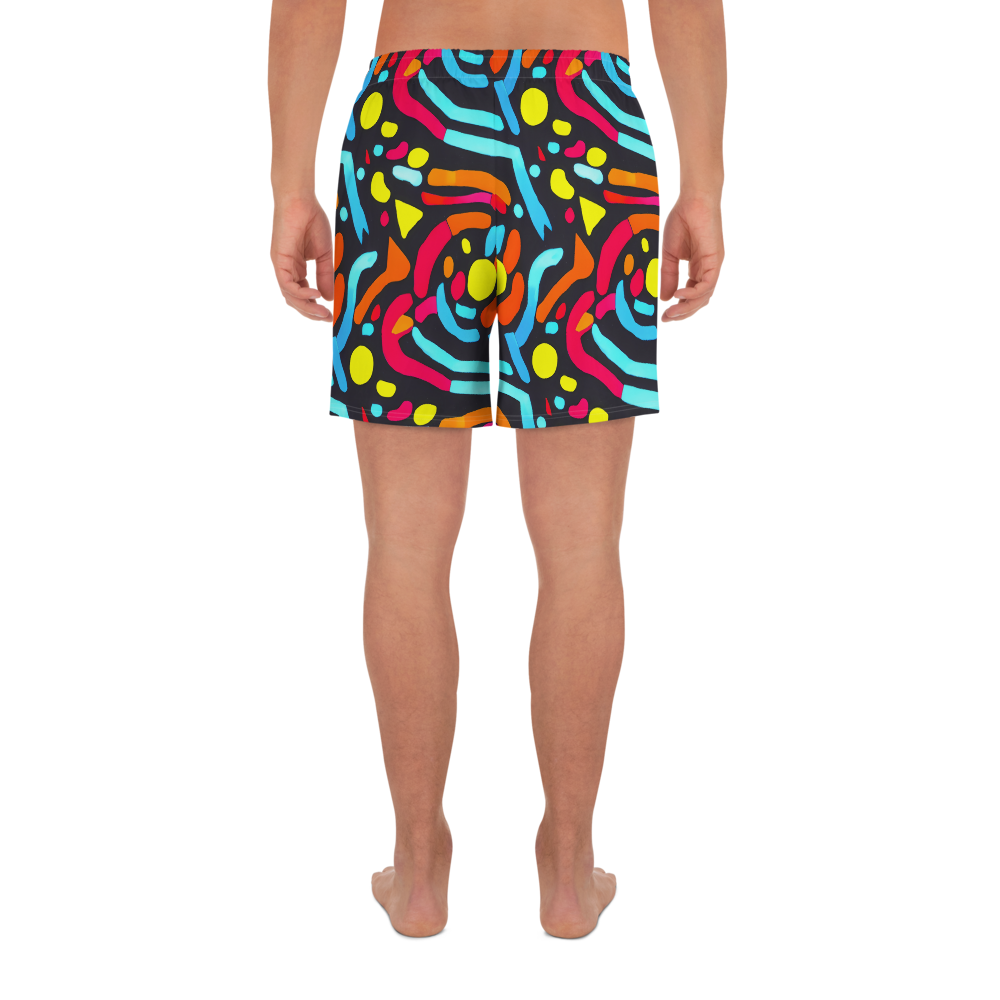 Men's Athletic Shorts - Midnight Stream