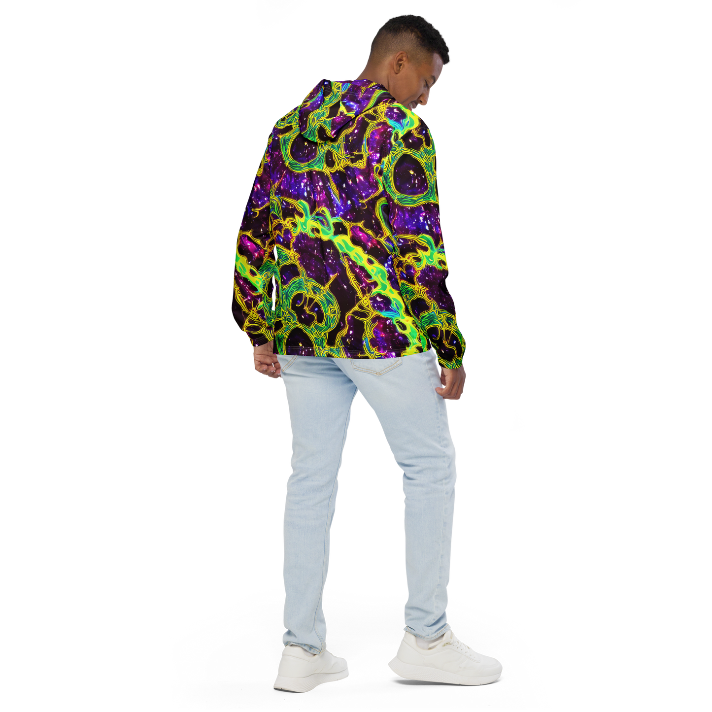 Men's Windbreaker - Galactic Web