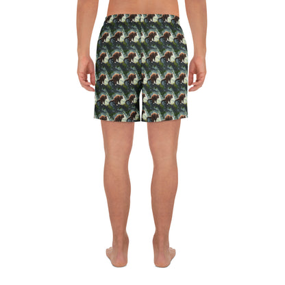 Athletic Long Shorts - Whiskered Enigma