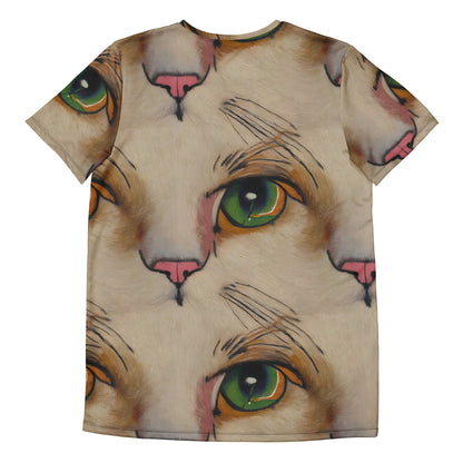 Men's Athletic T-Shirt - Emerald Gaze