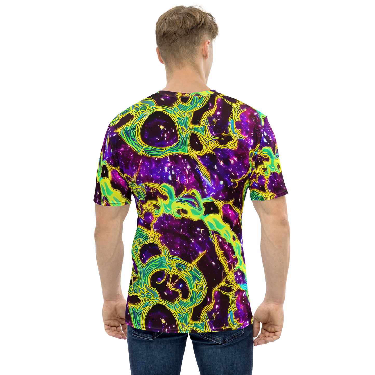 Men's Crew Neck T-Shirt - Galactic Web