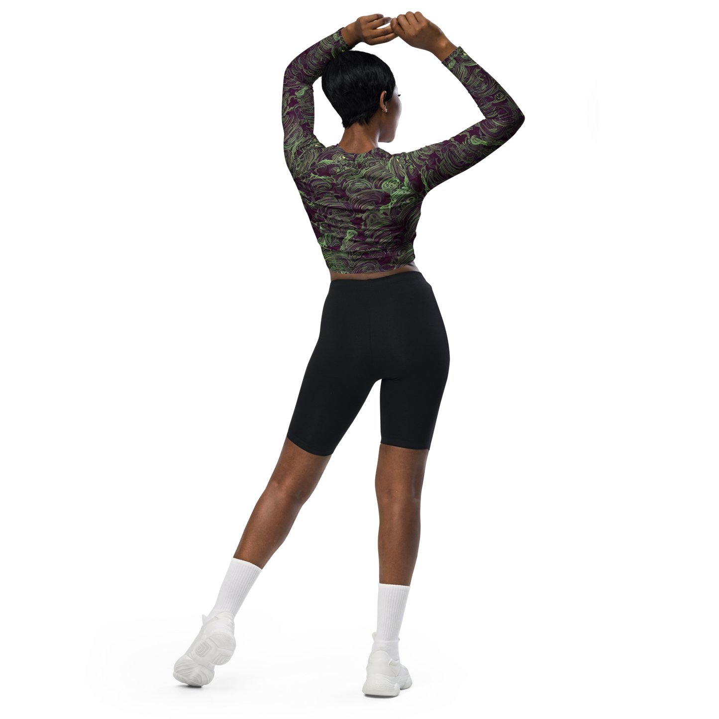 Long Sleeve Crop Top - Knab Whorls