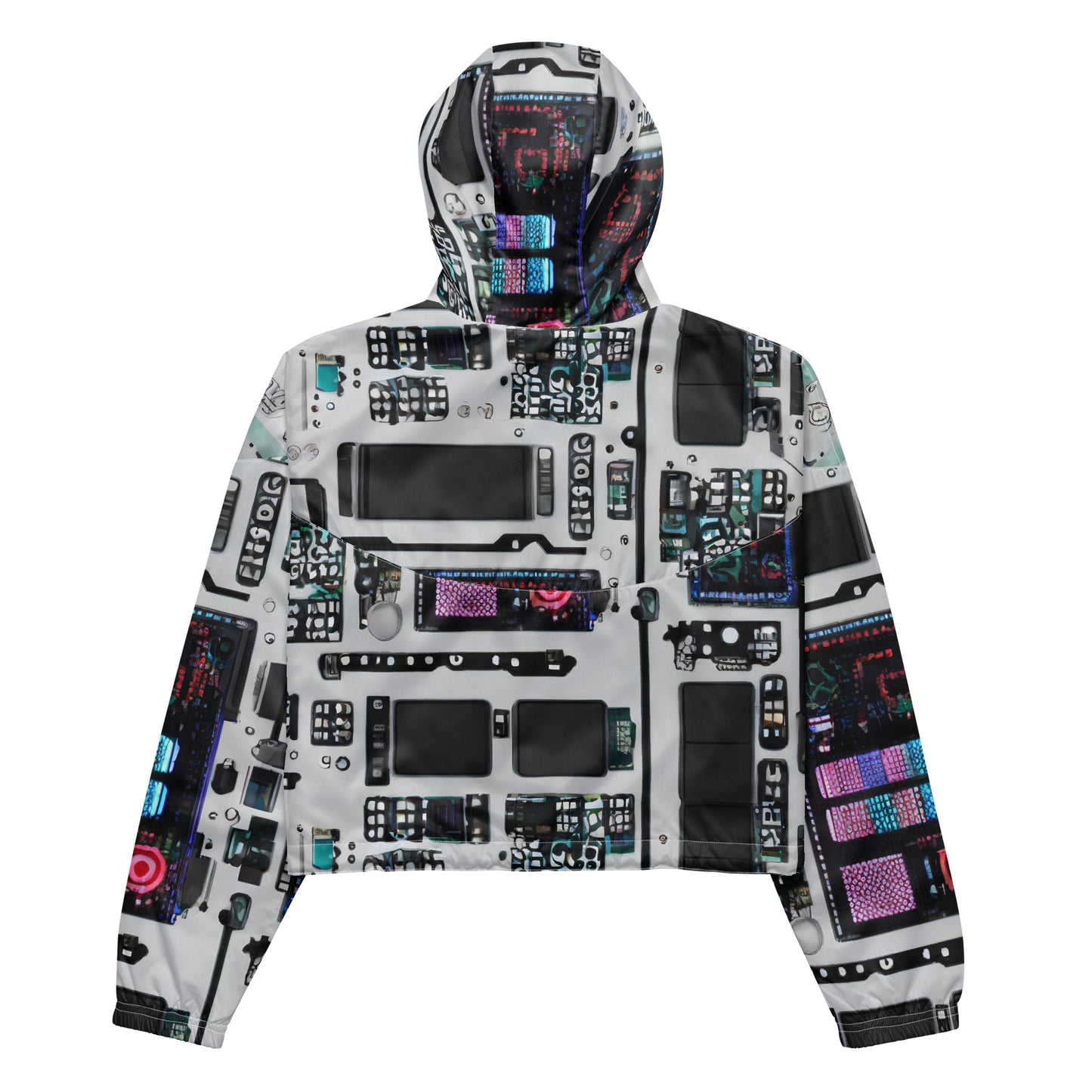 Women's Cropped Windbreaker - Wired Wonders