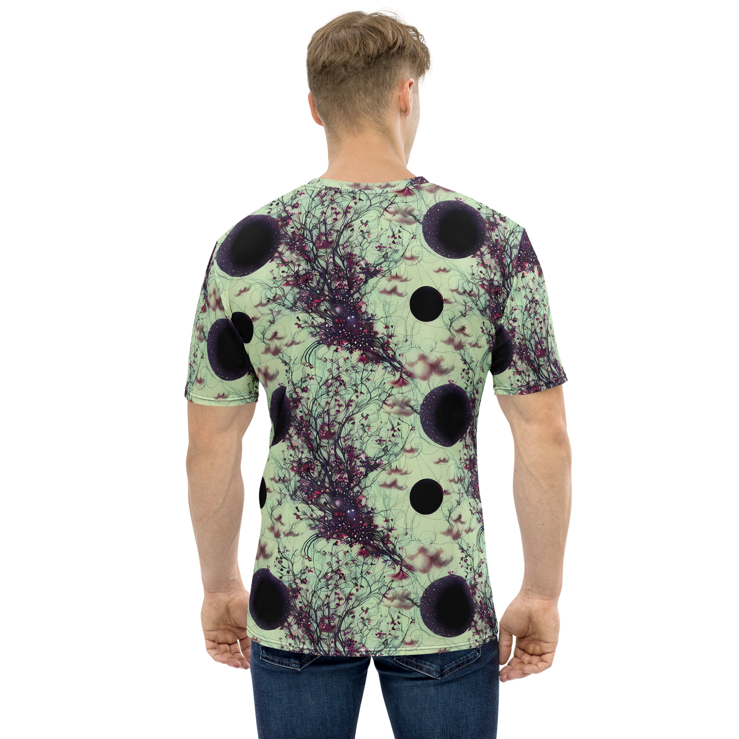 Men's Crew Neck T-Shirt - Celestial Bloom