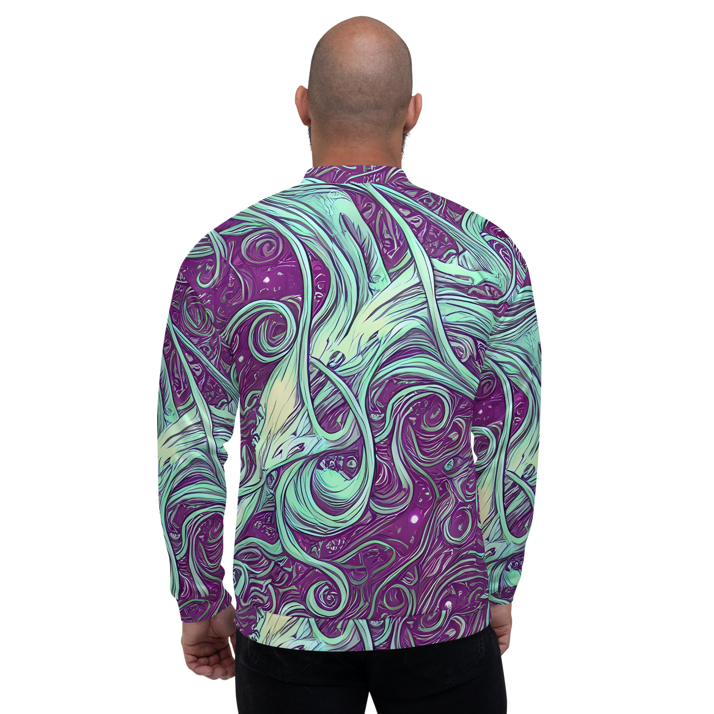 Bomber Jacket - Temple Swirls