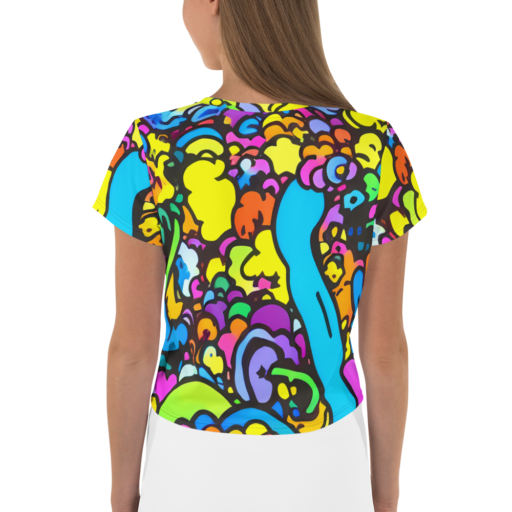 Women's Crop Tee - Kaleidoscope Garden