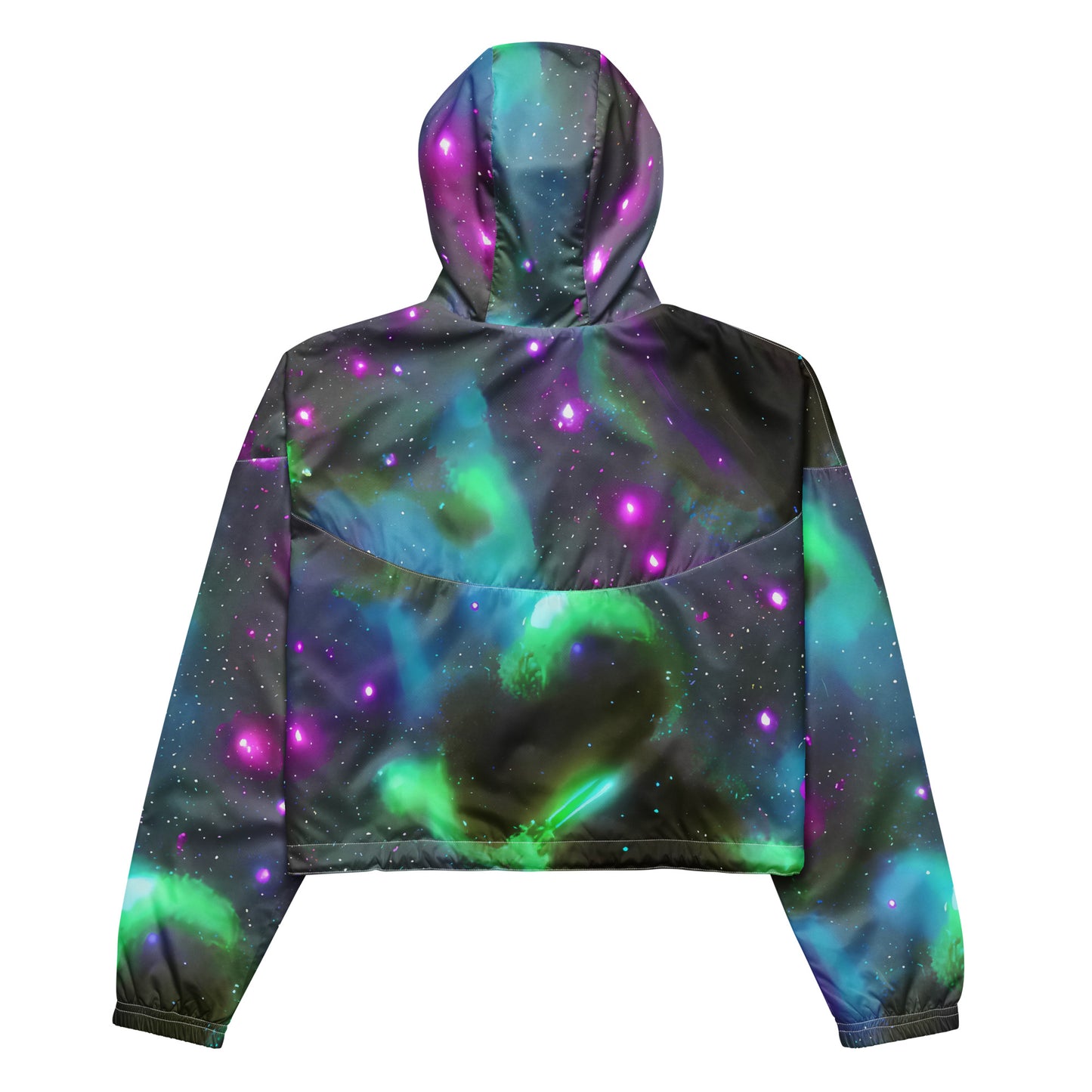 Women's Cropped Windbreaker - Interstellar Haze