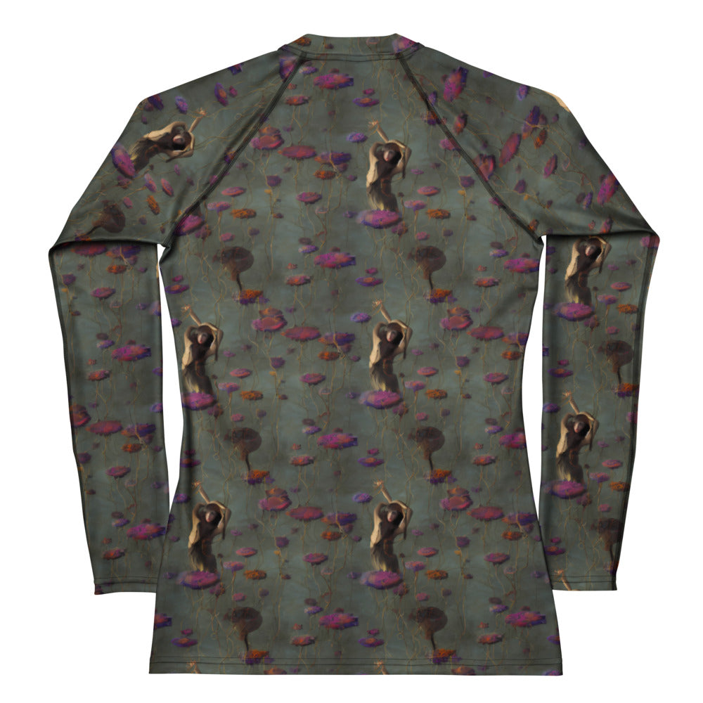 Women's Rash Guard - Ethereal Bloom