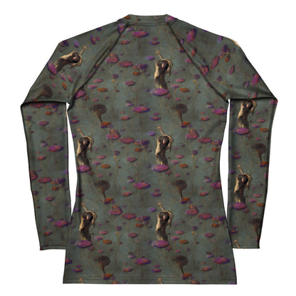 Women's Rash Guard - Ethereal Bloom