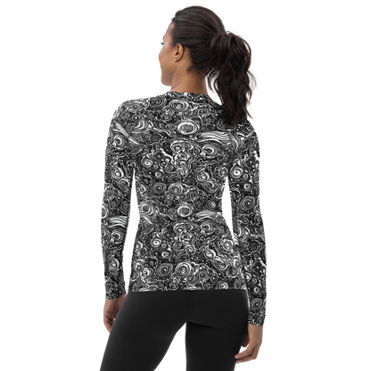 Women's Rash Guard - Swirling Stories