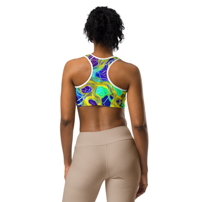 Sports Bra - Neon Jungle Rhapsody