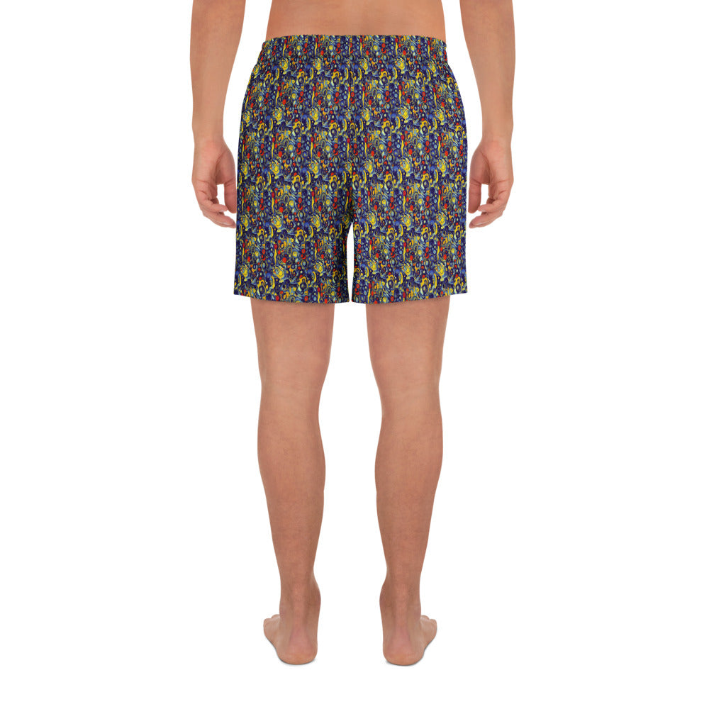 Athletic Long Shorts - Dynamic Doodles