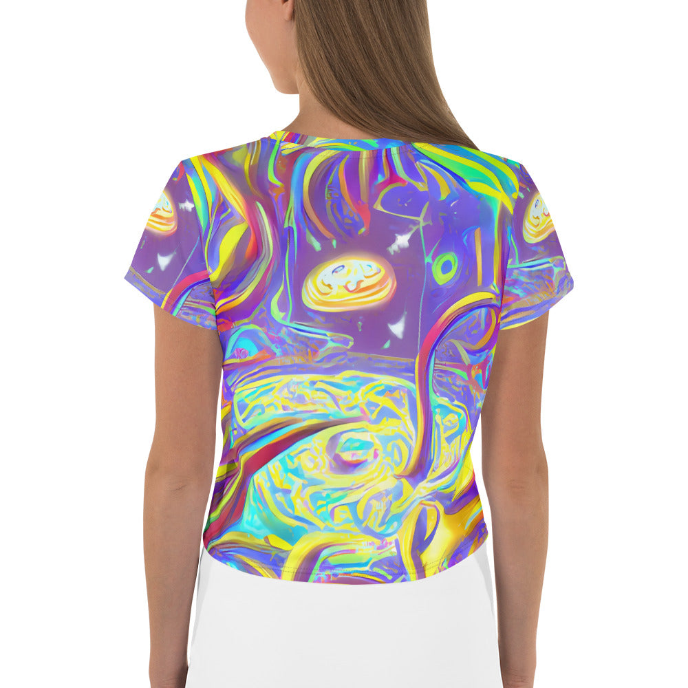 Women's Crop Tee - Daliesque Drift