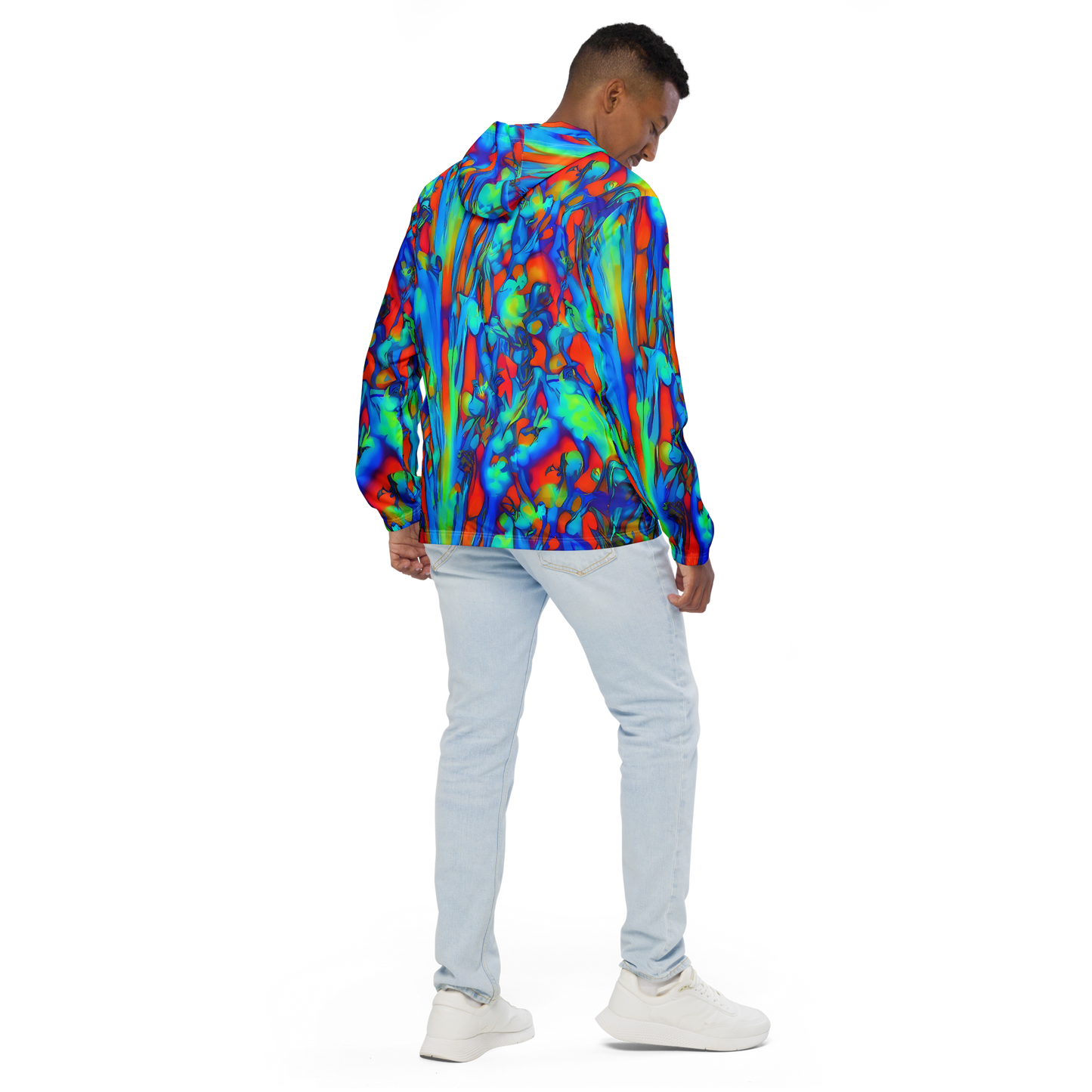 Men's Windbreaker - Vivid Virtuoso