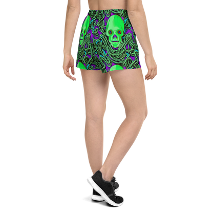 Women’s Athletic Shorts - Ghostly Labyrinth