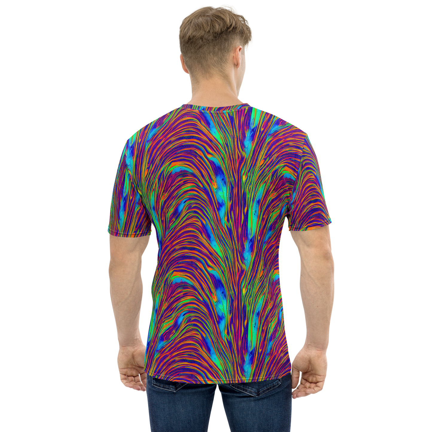 Men's Crew Neck T-Shirt - Lux Waves