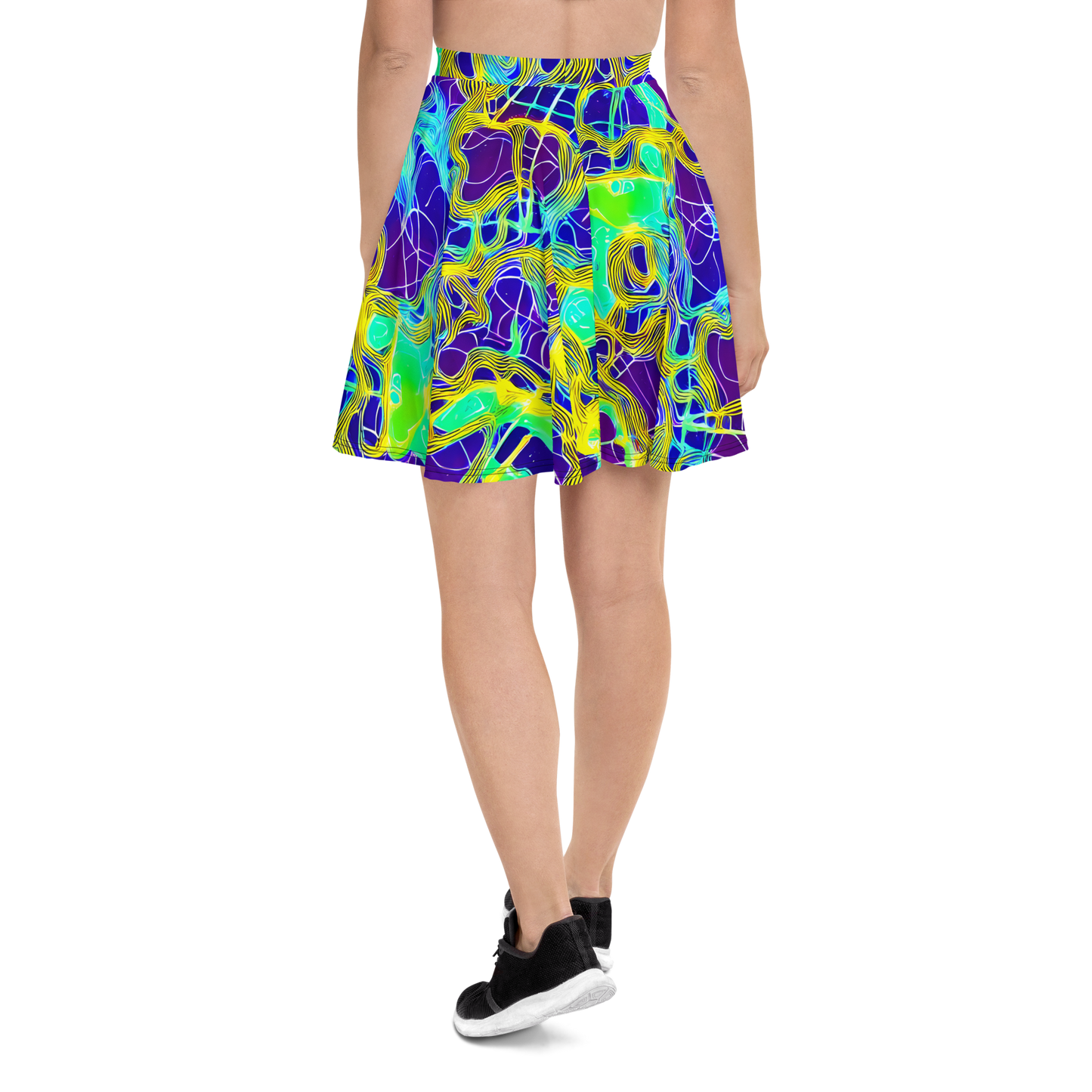 Skater Skirt - Neon Jungle Rhapsody