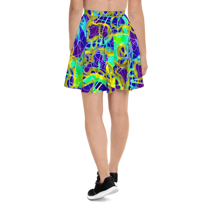 Skater Skirt - Neon Jungle Rhapsody