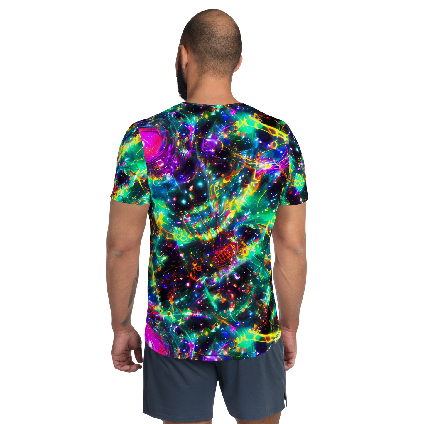 Men's Athletic T-Shirt - Blythe Nebula