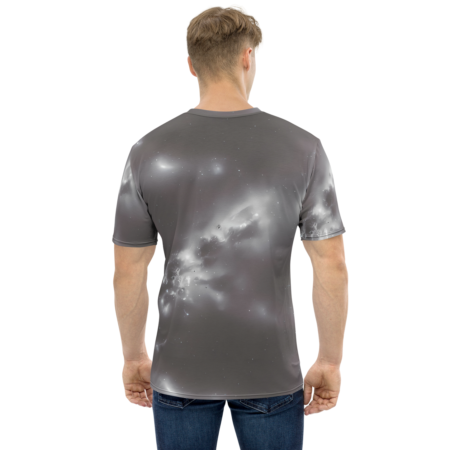 Men's Crew Neck T-Shirt - Silver Nebula