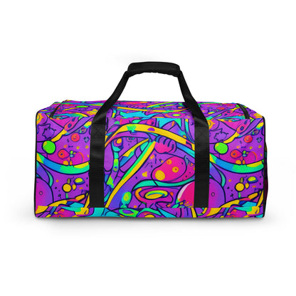 Duffle Bag - Neon Galaxy Whirl