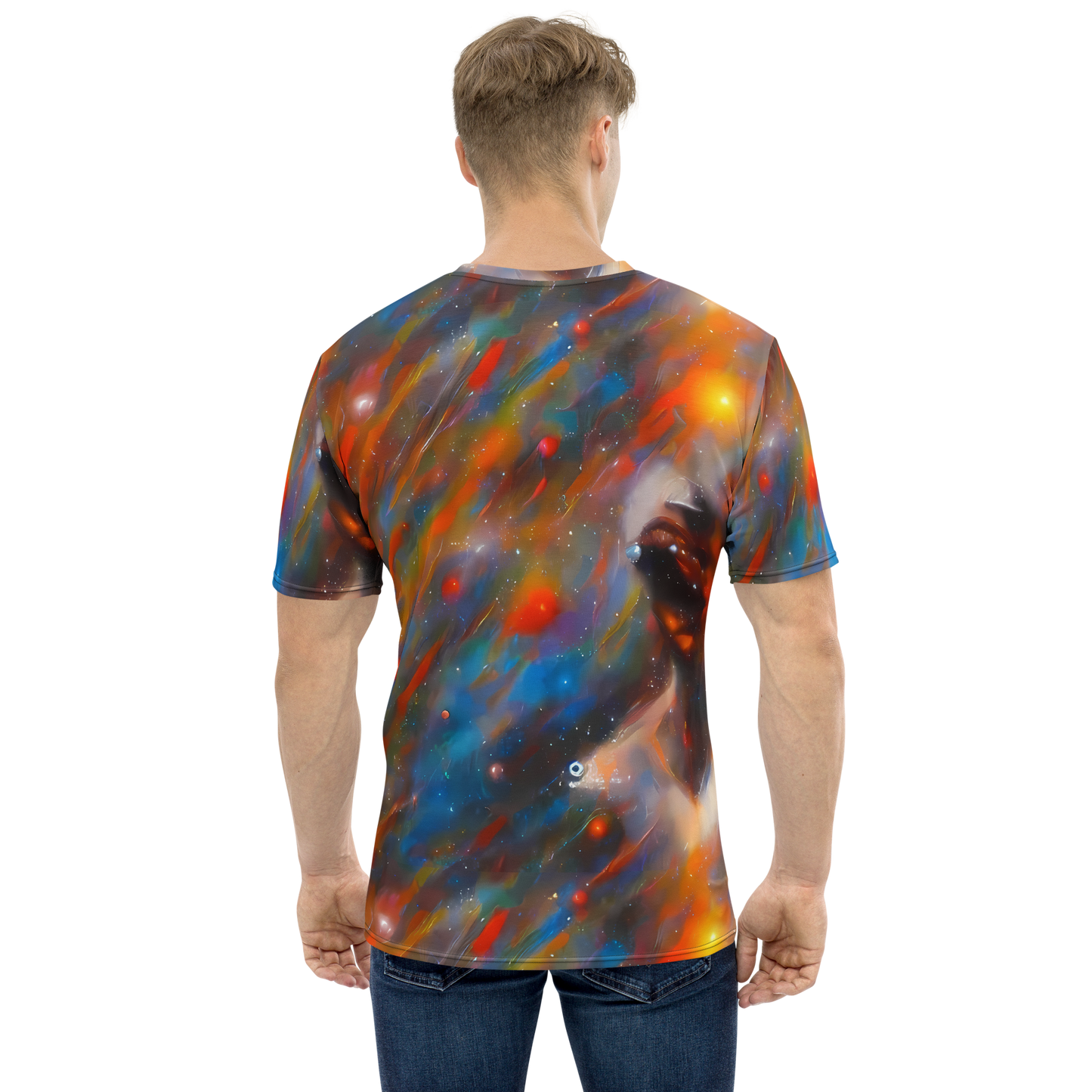 Men's Crew Neck T-Shirt - Painterly Void