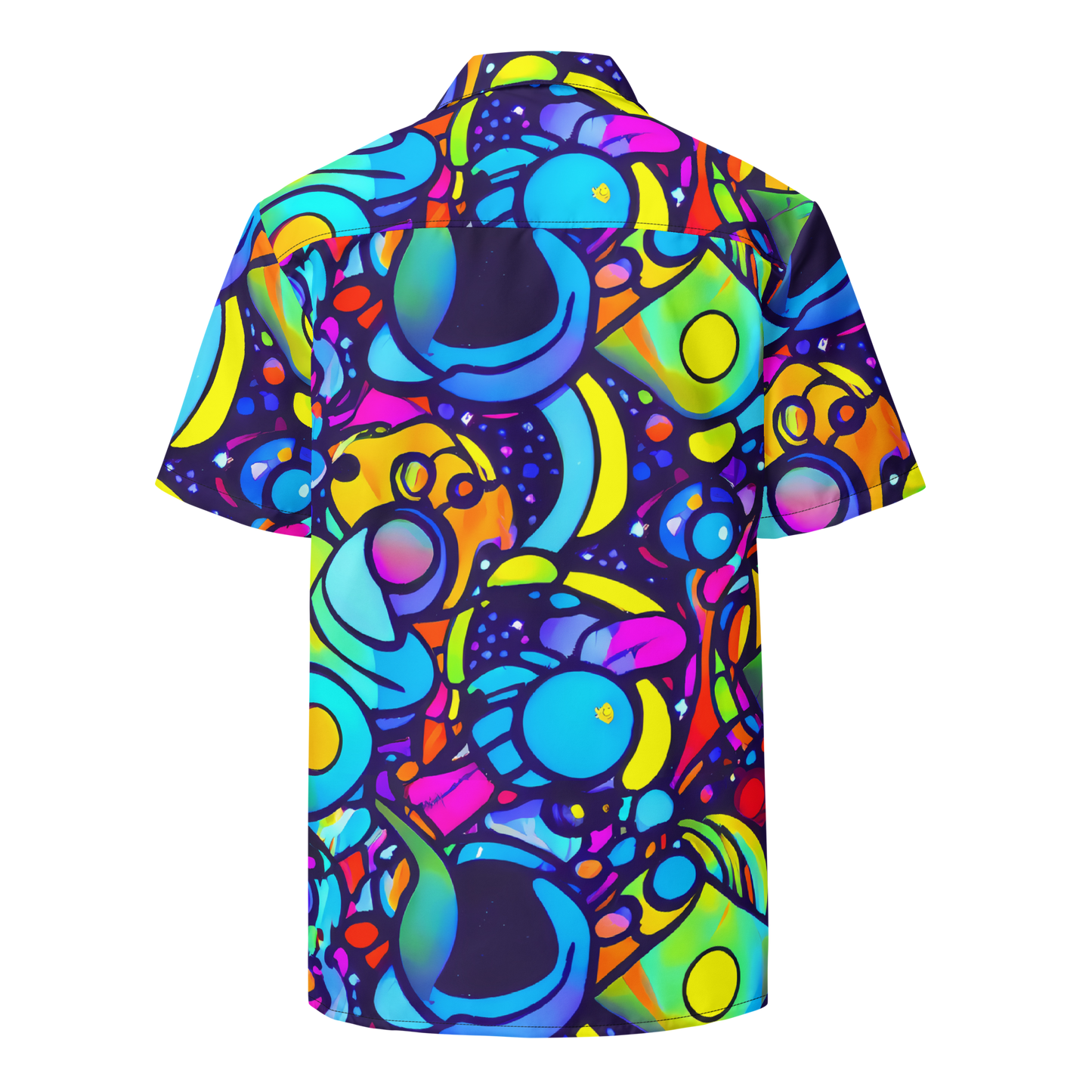 Button Shirt - Neon Graffscape