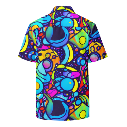 Button Shirt - Neon Graffscape