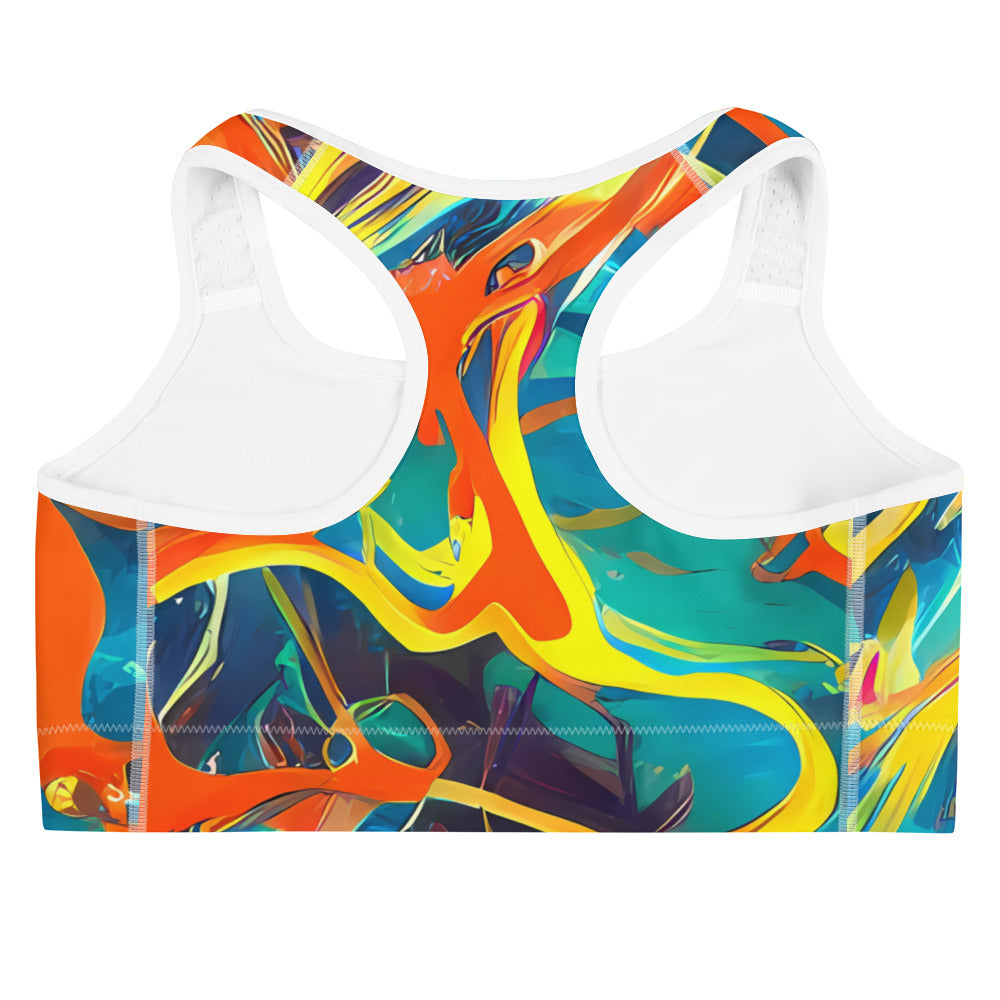 Sports Bra - Brown Chaos