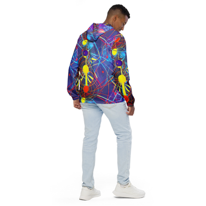 Men's Windbreaker - Quantum Lattice