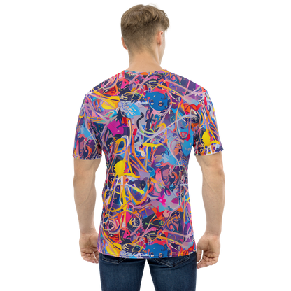 Men's Crew Neck T-Shirt - Vibrant Fusion