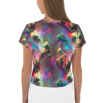 Women's Crop Tee - Nebula Dreams