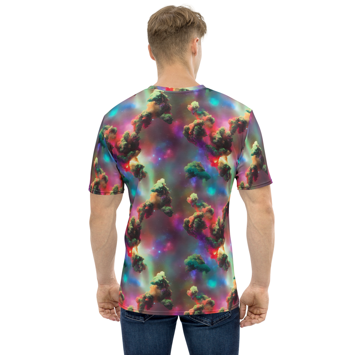 Men's Crew Neck T-Shirt - Nebula Dreams