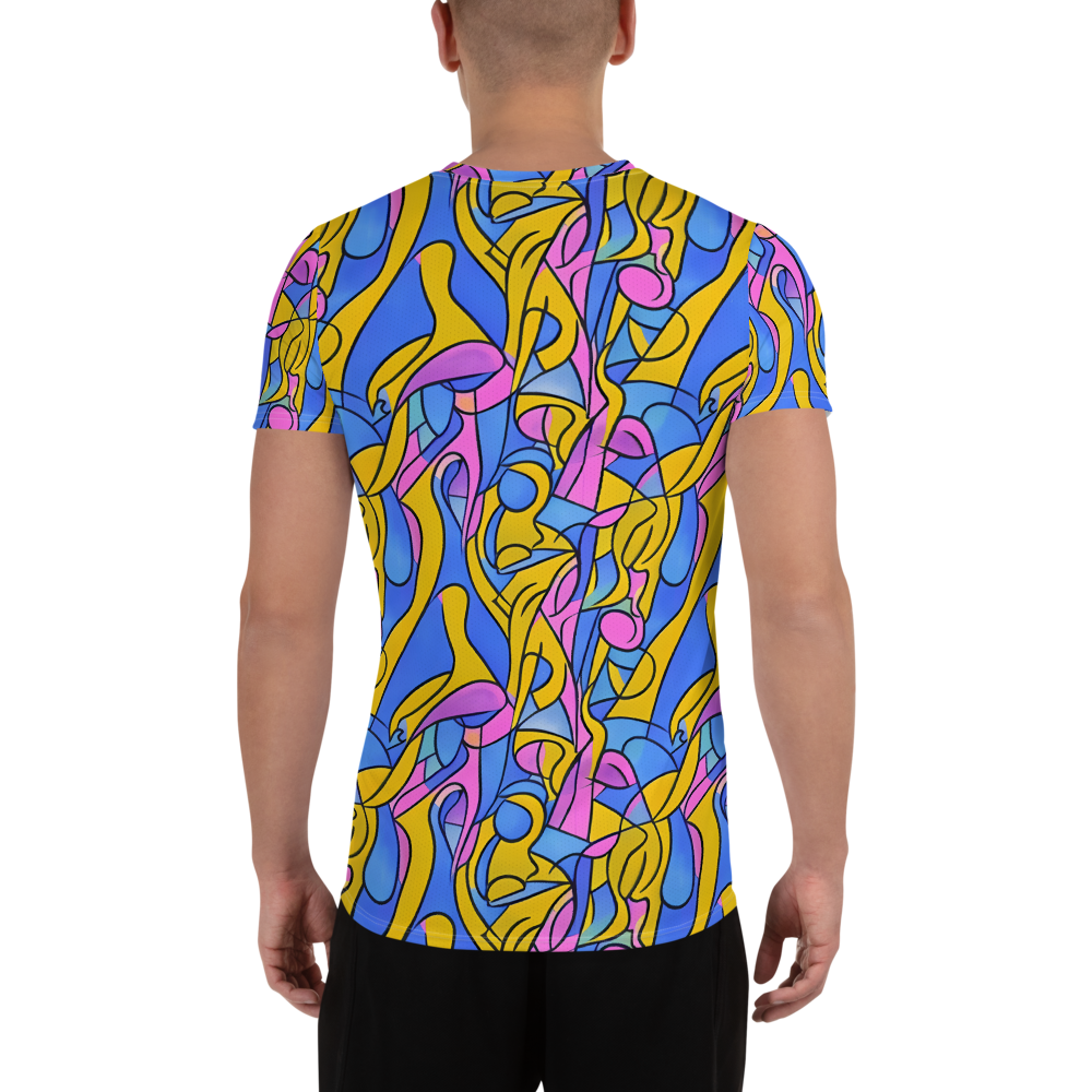 Men's Athletic T-Shirt - Cosmic Curves