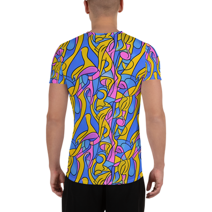 Men's Athletic T-Shirt - Cosmic Curves