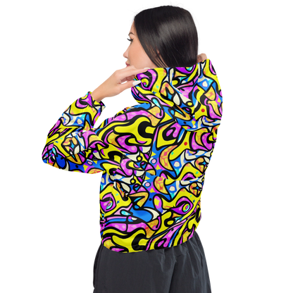 Women's Cropped Windbreaker - Britto's Odyssey