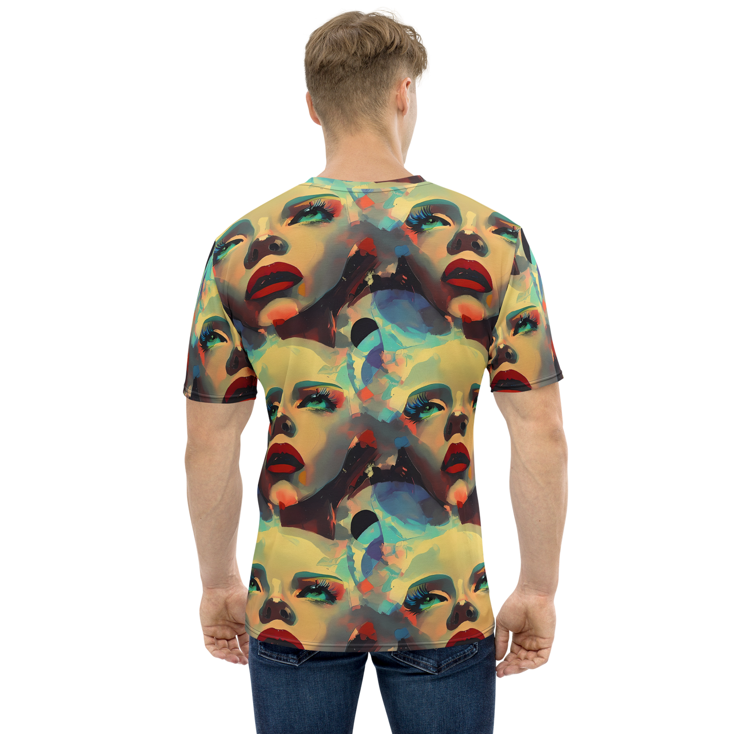 Men's Crew Neck T-Shirt - Astral Reflections