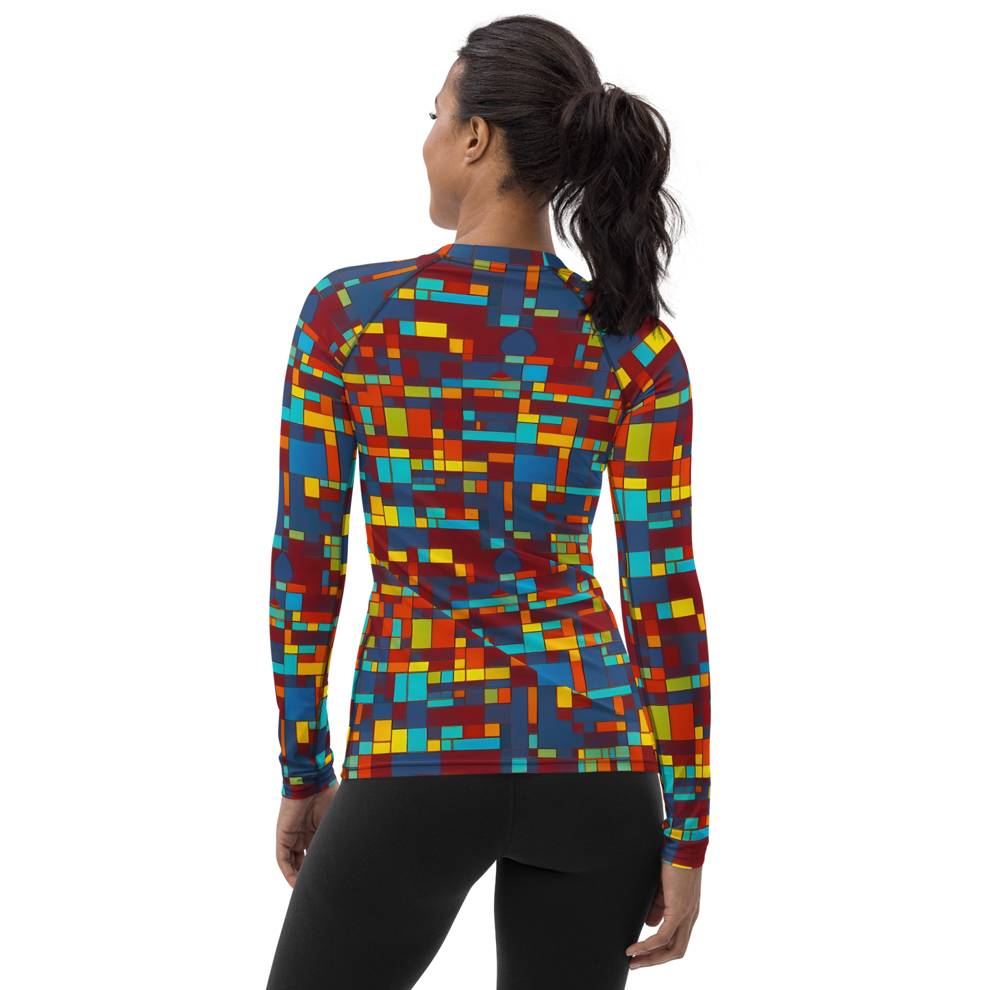 Women's Rash Guard - Astral Grid