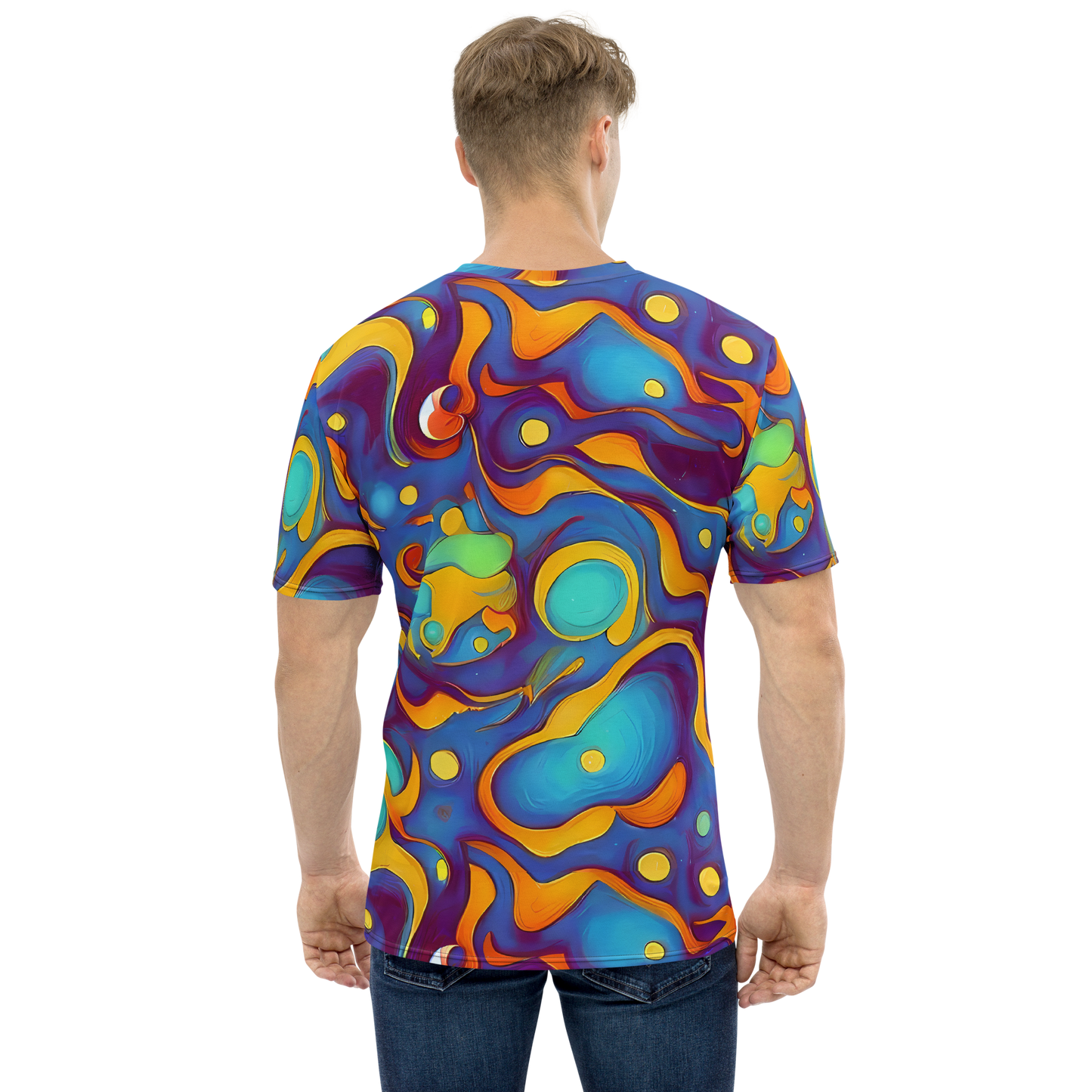 Men's Crew Neck T-Shirt - Pelton Swirl