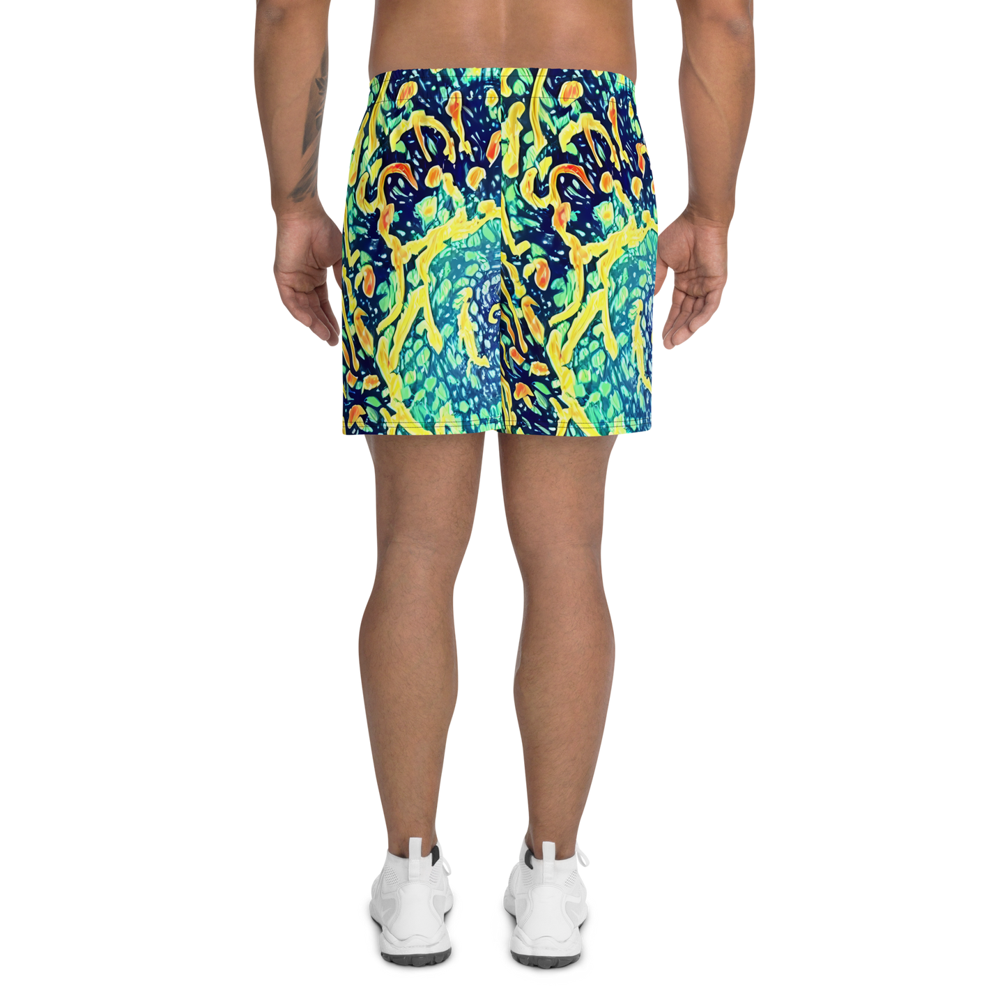 Men's Athletic Shorts - Vortex Glow